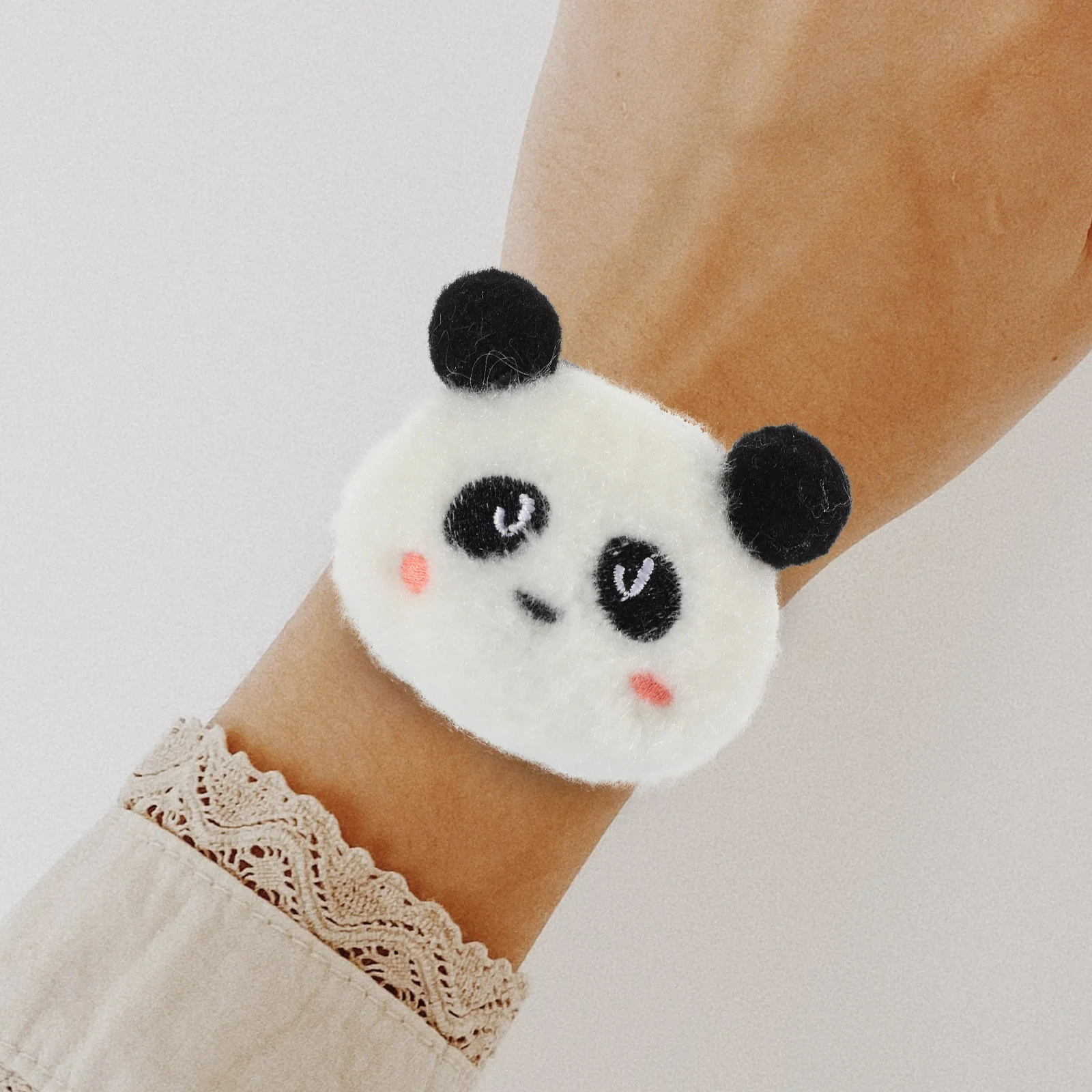 Braccialetti Panda Animali di peluche Fasce schiaffo per braccialetti per feste Bomboniere in tessuto coreano giapponese