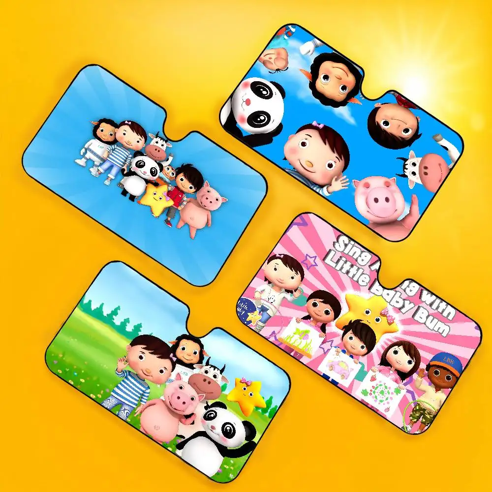 Parasol para parabrisas de coche Little Baby Bum, Protector de visera de verano, bloques plegables, accesorios de protección de rayos UV