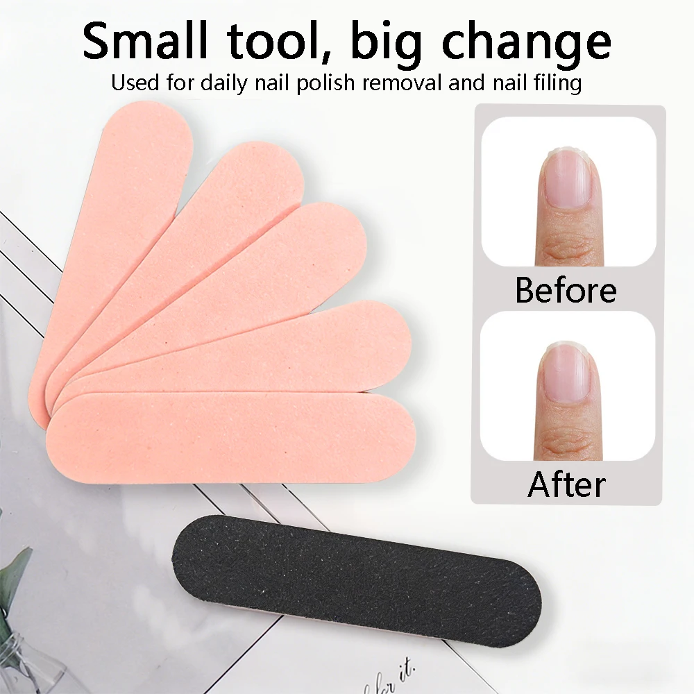 50/100/200 Stück Mini-Nagelfeilen 100/180 Doppelseitige Nagelfeilen für Maniküre, Pediküre, Nagelkunst, Polieren und Formgebung – Detail 6
