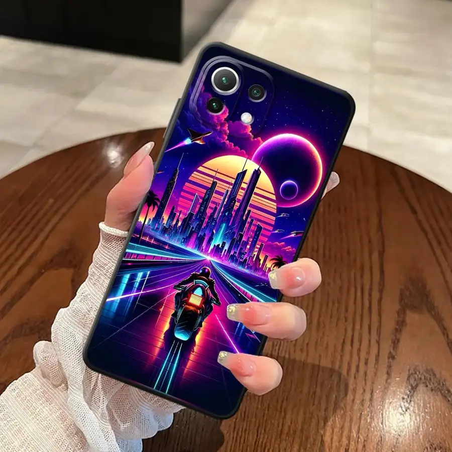 حافظة لهاتف Xiaomi Mi 11T 14 Pro 9 13 10T CC9Pro 10 11 13 Lite 9T غطاء هاتف خلفي ناعم SCI-FI City #4