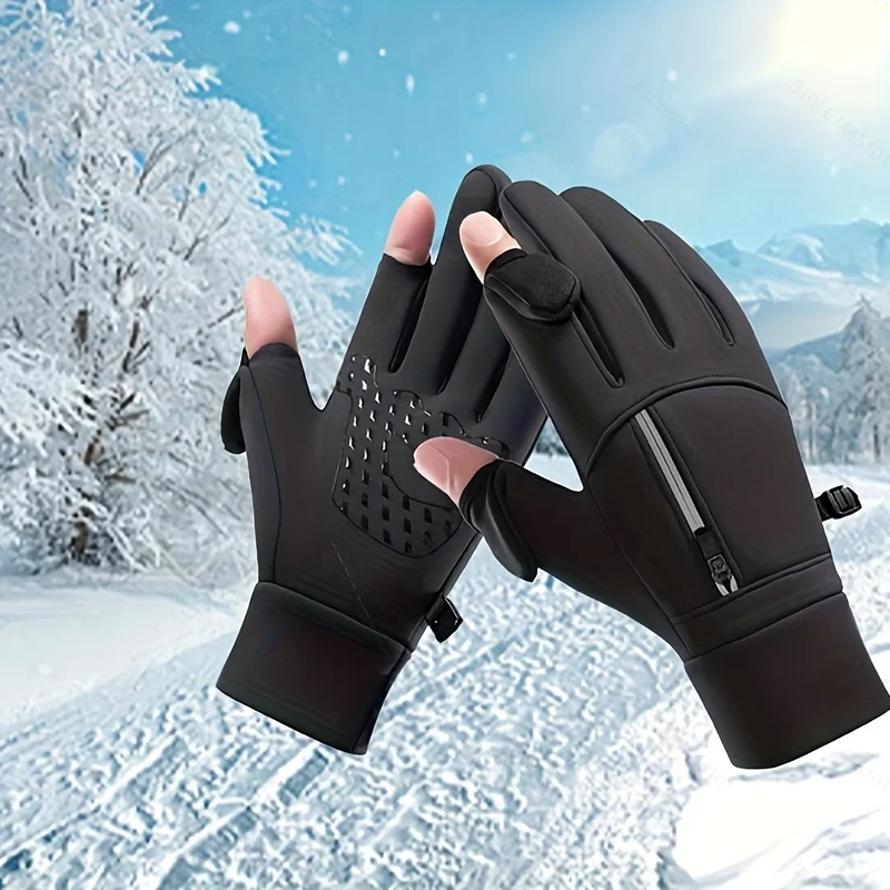 

[Winter Gloves Men Women] Windproof Warm Unisex Cycling Gloves | Autumn Winter Cold-Resistant for Outdoor Sports Running