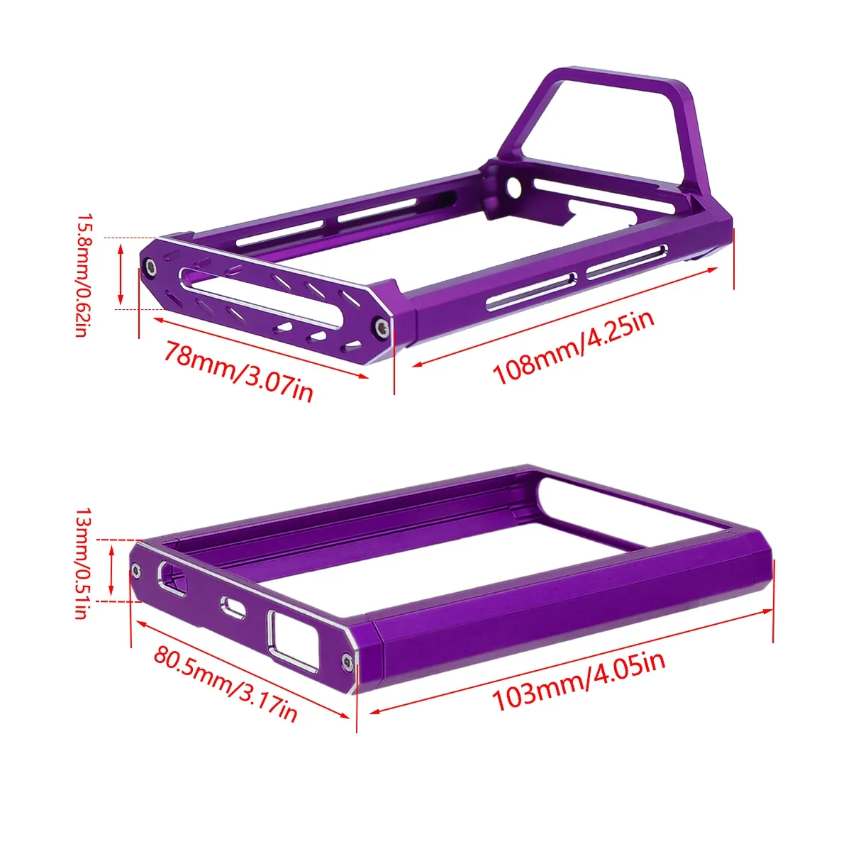 CNC Alumínio Transmissor Protetor De Transporte Handle, Tela Frame Armadura, Atualizar Peças, Flysky NB4, Noble Lite, Controlador PRO