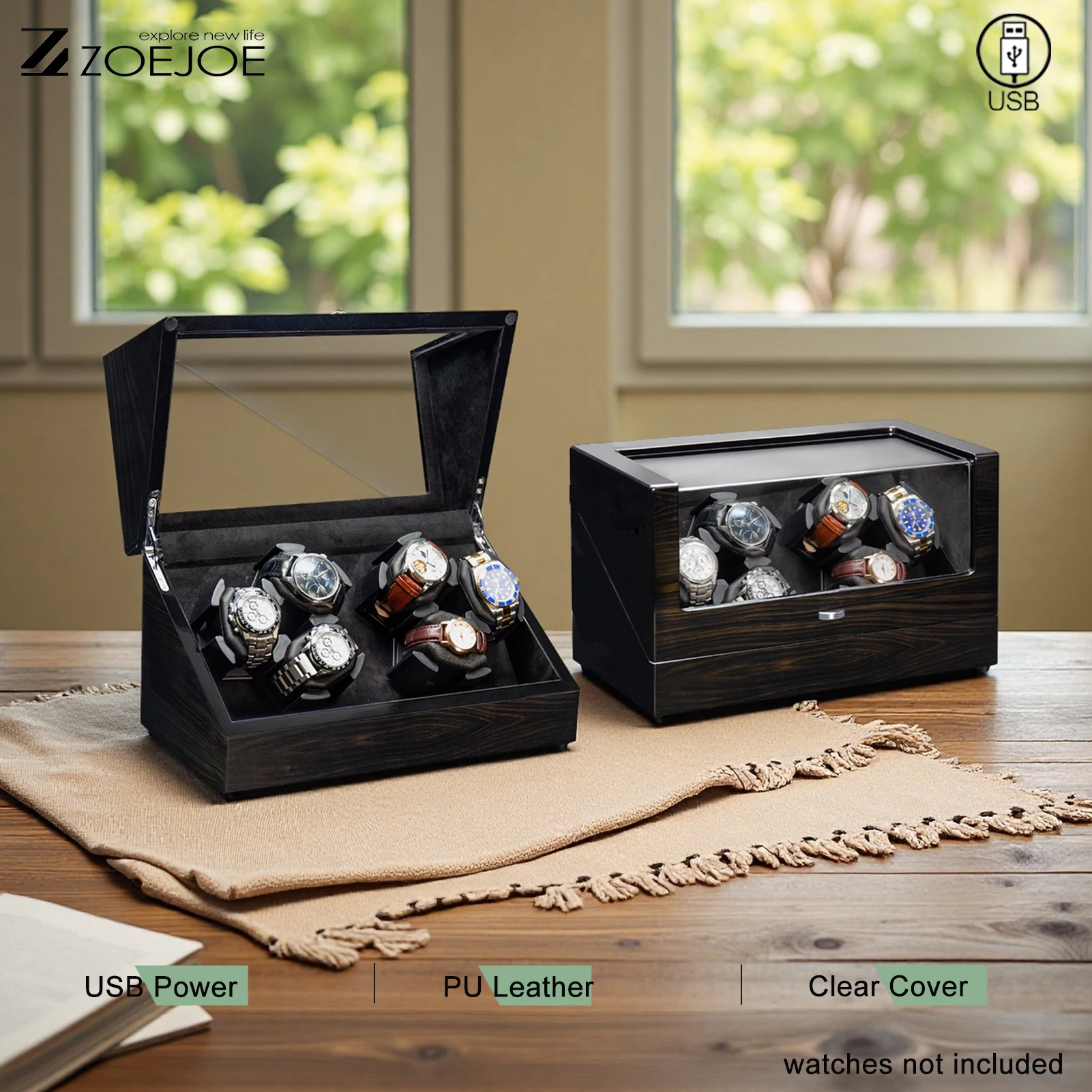 Zoejoe 6+0 Watch Wi…
