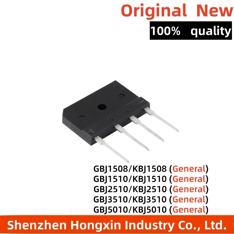 10 pieces of GBJ KBJ 1508 1510 2510 3510 5010 2008 2508 electromagnetic furnace rectifier bridge
