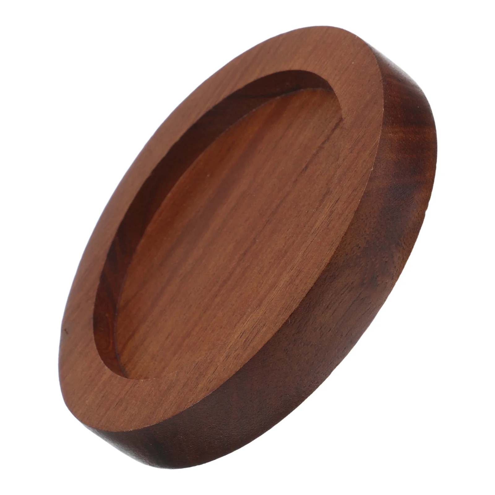 Base redonda de madera de Acacia, salero, pimienta, soporte para molinillo, Pedestal, bandeja para botellas de condimentos, organizador de almacenamiento de cocina