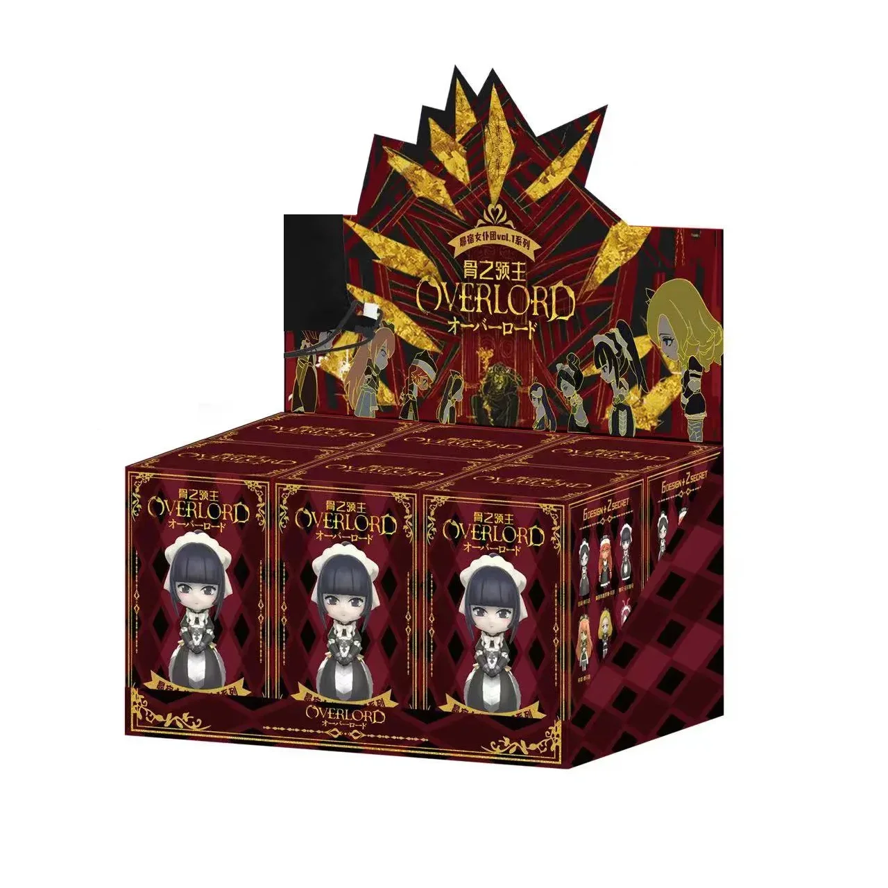 Overlord Pleiades Maidservant Vol1 Series Greet Lord Anze Series Blind Box Original Action Figure Cartoon Model Gift Collection