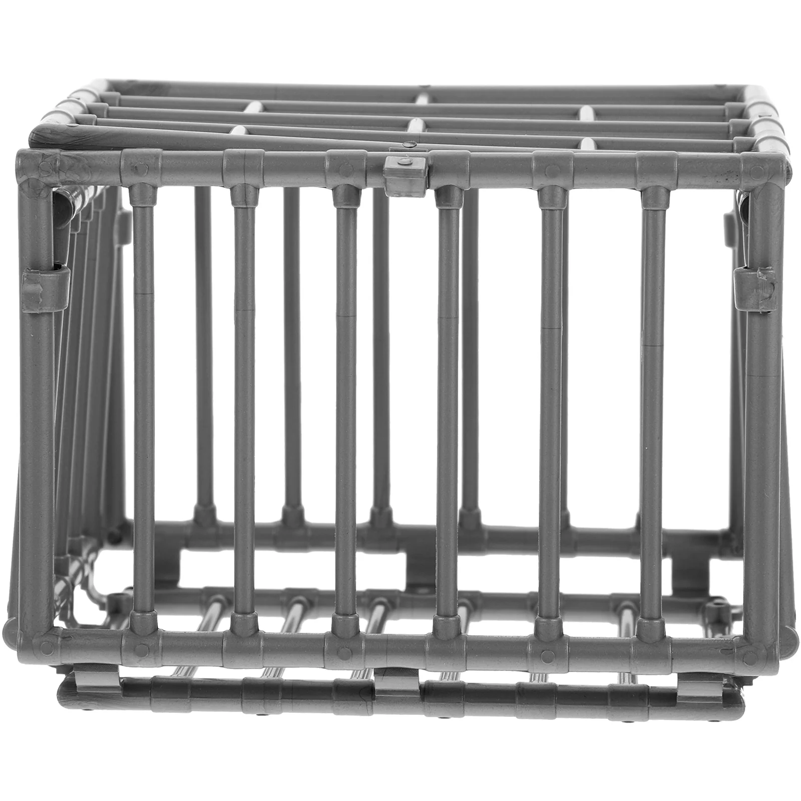 2 Pcs Pet Beast Fence Model Mini Toys Storage Cage Animal Truck Dog for Stuffed Grey DIY