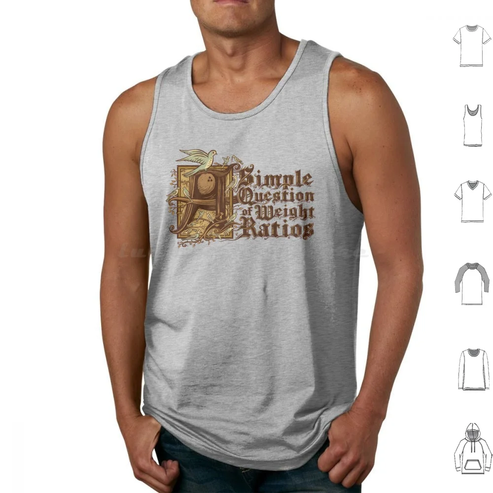 Weight Ratios Tank Tops Vest Sleeveless Monty Python And The Holy Grail Holy Grail Black Knight King Arthur Newt Witch Killer