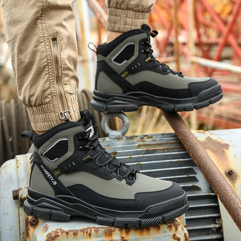 Work Safety Shoes Men Safety Boots Anti-smash Anti-stab Work Shoes Sneakers Steel Toe Shoes Male Work Boot Indestructible shoes