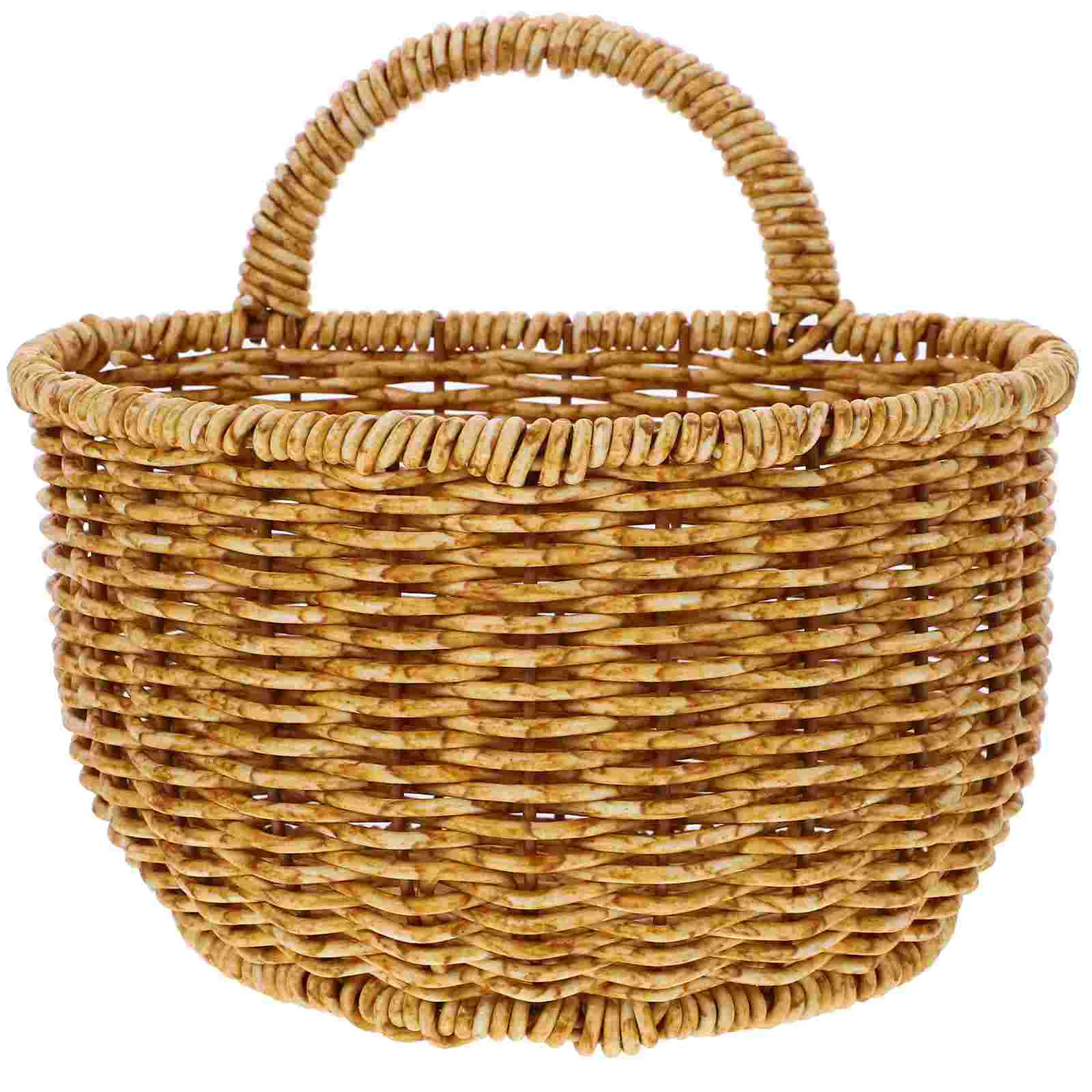 

Large Woven Kitchen Storage Basket Wall Mounted Fruit Vegetable ganizer Rustic Hanging Basket for Kitchen Dorm Decor