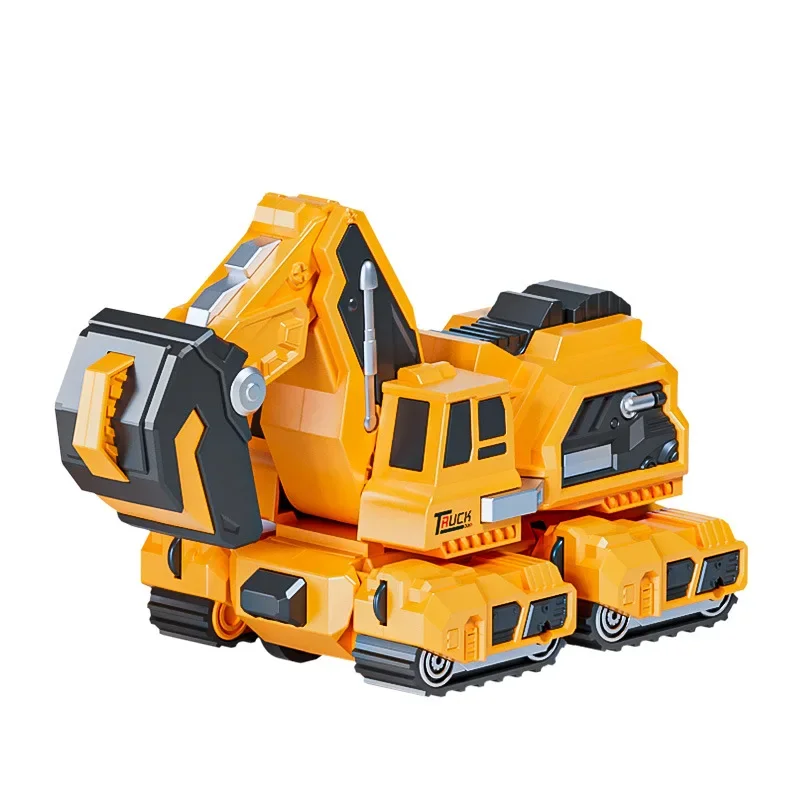 Children's Impact Deformation Dinosaur Excavator Inertial Collision Transformation Brachiosaurus Engineering Car Boy Toy