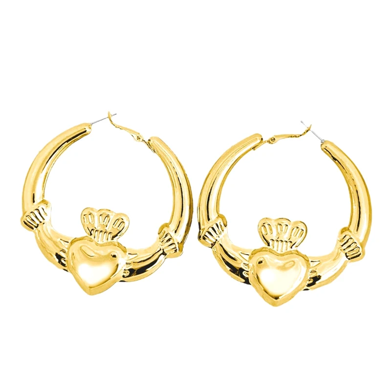 Boucles d'oreilles simples à la mode, accessoires de bijoux, cadeaux de saint-valentin, 1 paire de boucles d'oreilles en forme de cœur à sens avancé pour femmes et filles