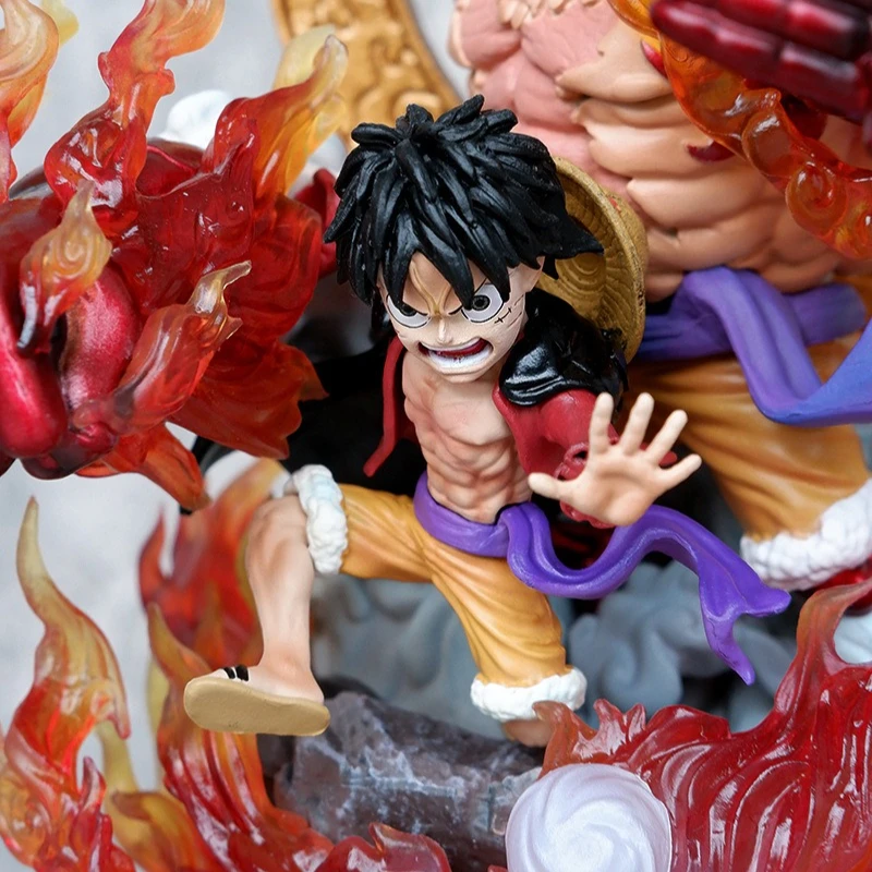 23cm nova uma peça anime figura engrenagem terceira macaco d. Luffy periférico pvc modelo estátua decoração de mesa ornamentos presentes brinquedos