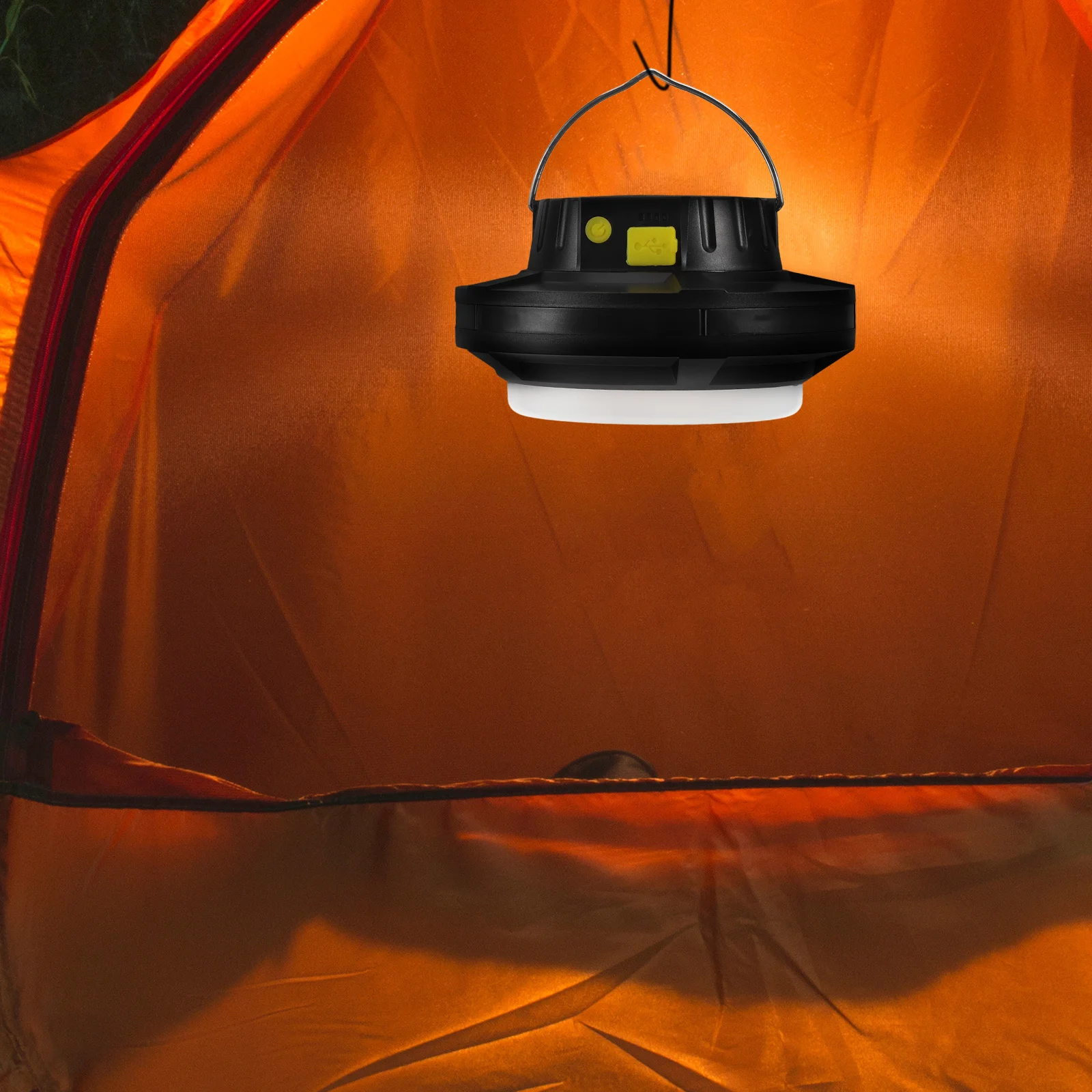 ضوء الطوارئ بالطاقة الشمسية USB قابل لإعادة الشحن 2000 مللي أمبير في الساعة فانوس التخييم المحمول الدورية مصباح الخيمة انقطاع الليل في الهواء الطلق