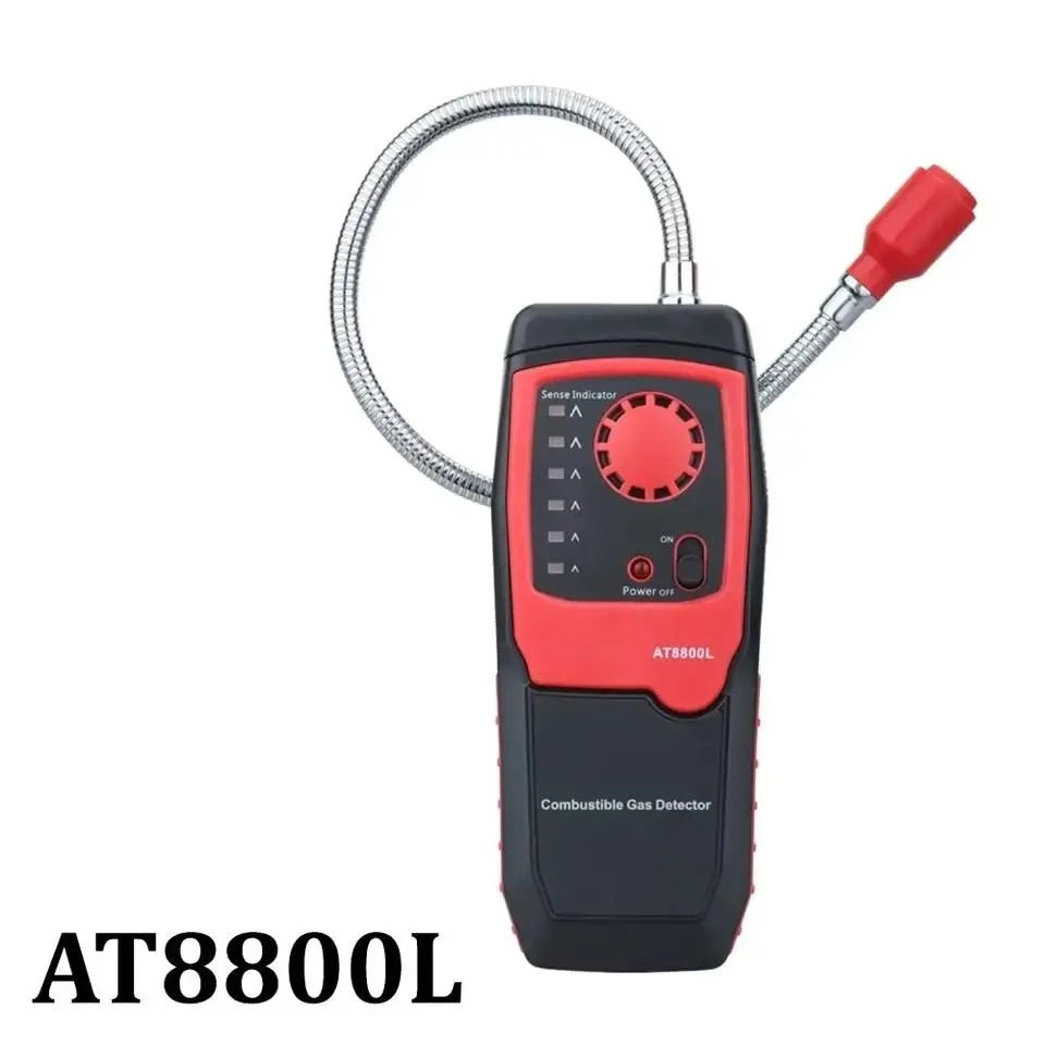 

Детектор утечки природного газа, анализатор горючих газов, высокая чувствительность, высокая точность, тестер местоположения утечки газа, звуковой свет