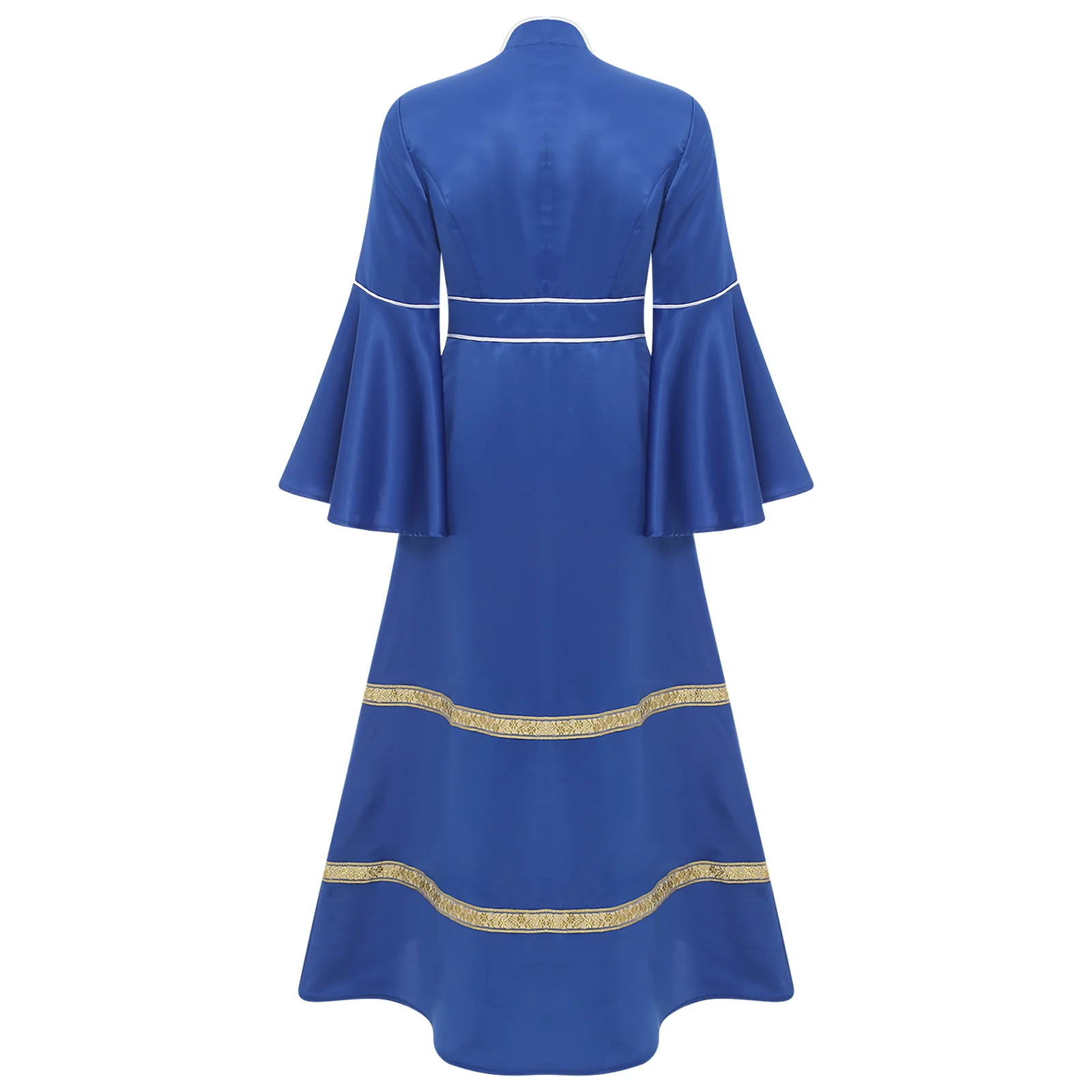 Donne Clero Ministro Pulpito Cosplay Coatume Tonaca Vestaglie Indumenti liturgici Fancy Dress Up Halloween Chiesa Pastore Vestaglie