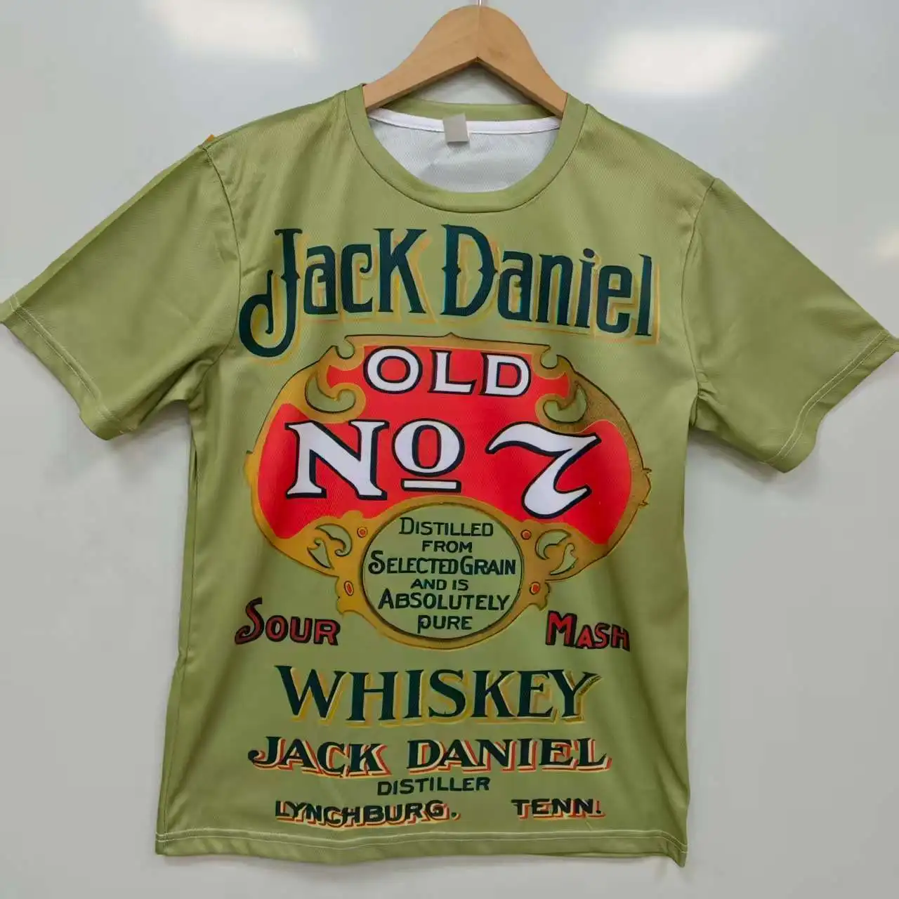 

Retro American Hiphop Short-sleeved Men's Summer Trend, Individualistic Off-the-shoulder Top, Loose Half-sleeved Trend