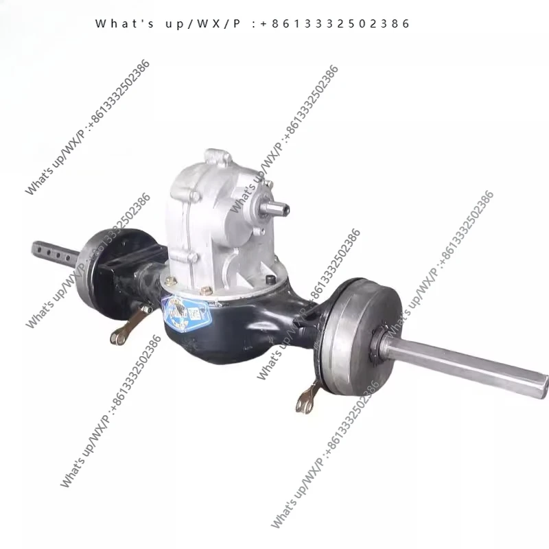 Adjustable wheel base differential steering gearbox, seeder, sprayer rear axle integrated gearbox