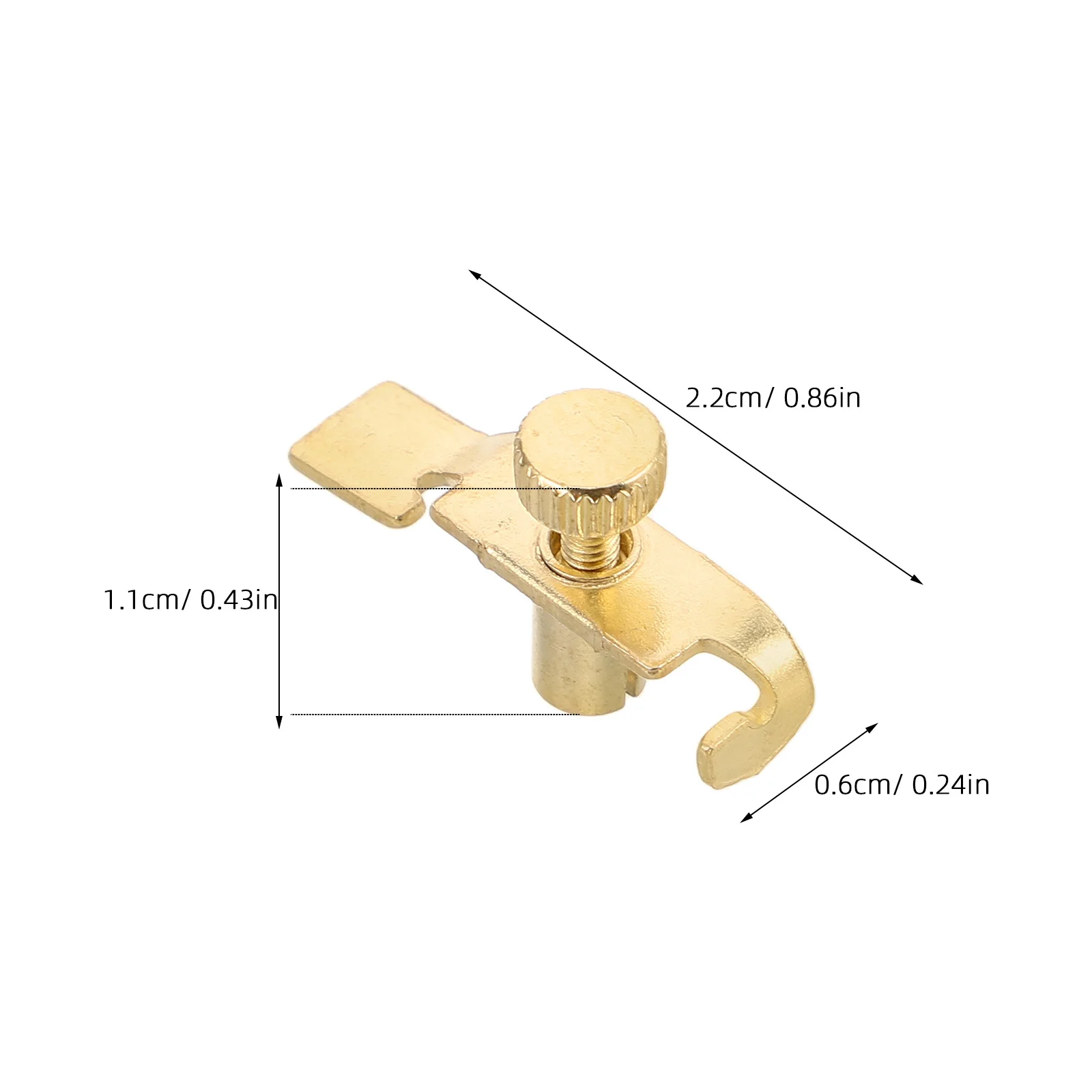 قطعتان من موالف Erhu المتين باللون الذهبي، وظائف التعديل المفصلة الخارجية مثالية لملحقات احتياجات اللعب المختلفة