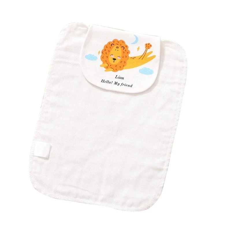 J15U الأطفال الظهر منشفة ممتصة للعرق منشفة خلفية عالية الامتصاص بتمشيط القطن القماش الخلفي للطفل للجنسين منشفة عرق طويلة #2