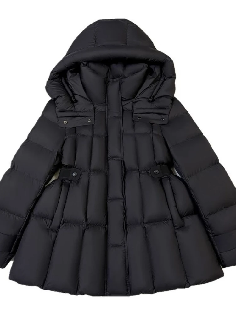 Winter 90% White Duck Down Jacket Women 2025 Fashion Female Thick Warm Fluffy Parkas Loose Oversized Puffer Coat Outwear