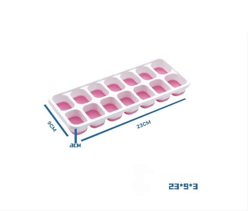 14 Grid Cube Tray Silicone Mold Square Ice Cube Tray Mold Ice Cube Maker Non-toxic Durable Bar Pub Wine Ice Blocks Maker
