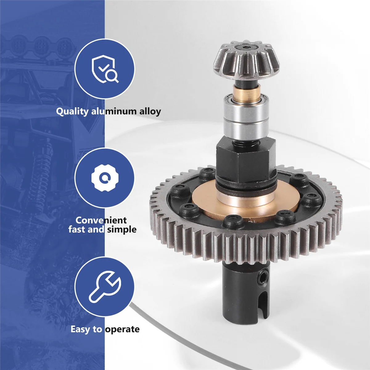 Juego de controladores delanteros y traseros para coche teledirigido, piezas de actualización de repuesto para JLB Racing CHEETAH 11101 21101 J3 Speed 1/10, 2 piezas, EA1056, EA1058