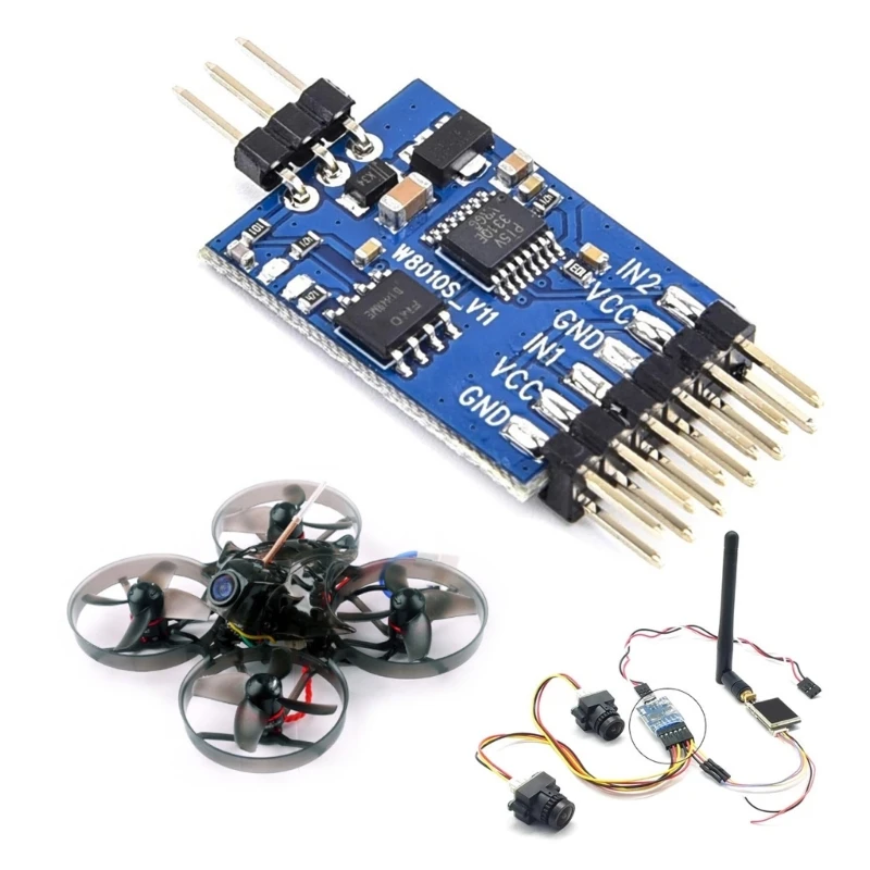 3 Way Video Switcher Module Video Switcher Module Blue 5.8Ghz 3Channel Video Switcher Unit For FPV Camera