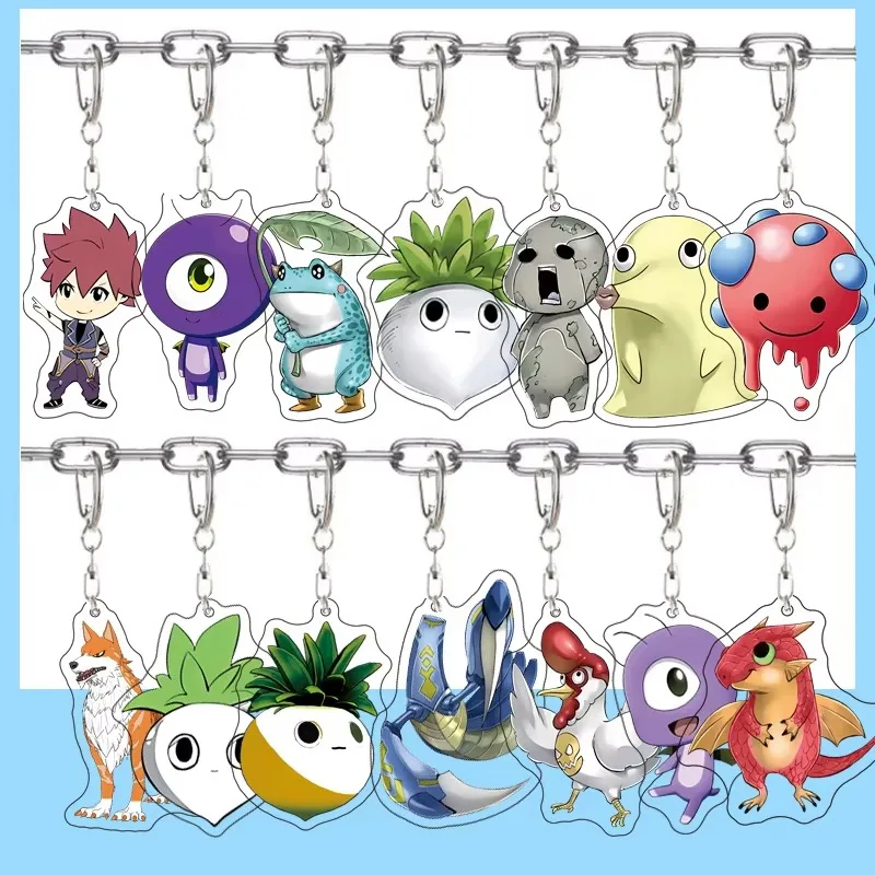 New Anime Game Farmer Biography Cartoon Animal and Plant Acrylic Keychain Fashion Children's Gift Accessories Cute Bag Pendant