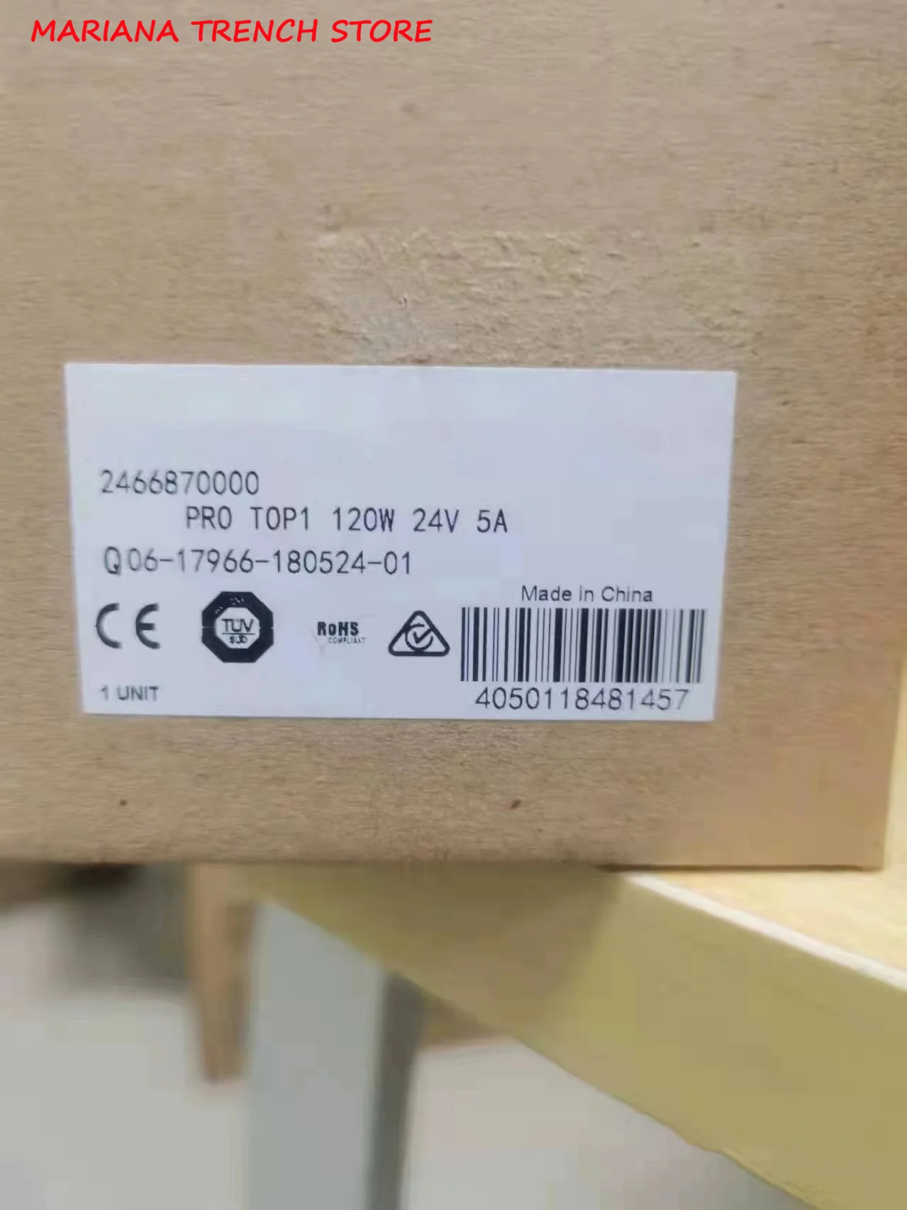 

2466870000 Switch-mode Power Supply Unit , PRO TOP1 120W 24V 5A