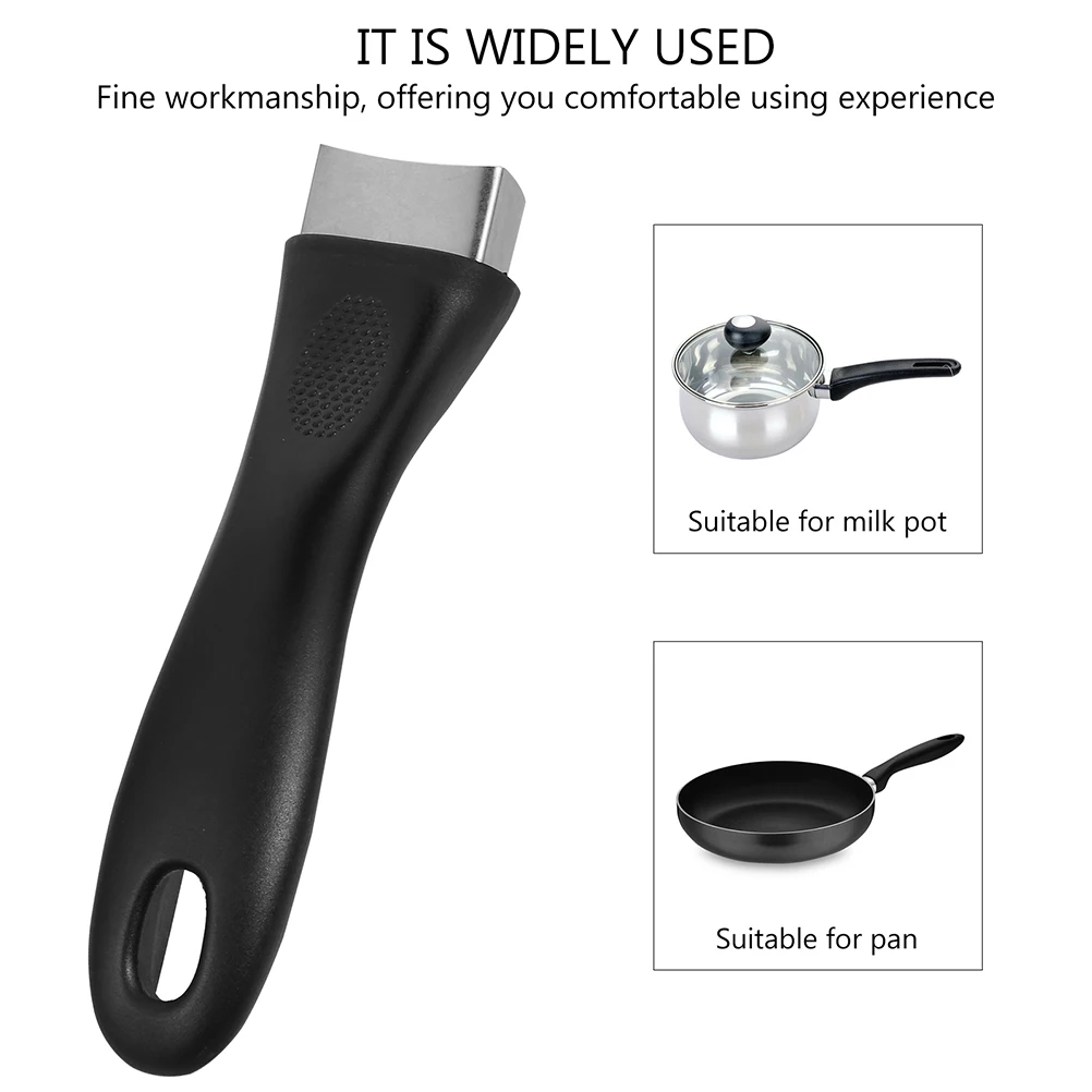 

4 pcs Stainless Steel Pot Handles Universal Cookware Replacement Lightweight Anti-scald Heat-insulation Pan Grip Kitchen Bar