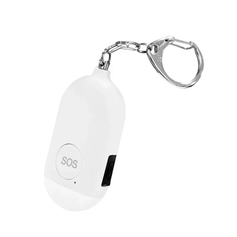 Mini Defense Alarm Device for Girls, Proteção de segurança, ícone SOS, Bicicleta Chaveiro Suspensão, Emergência, 130dB