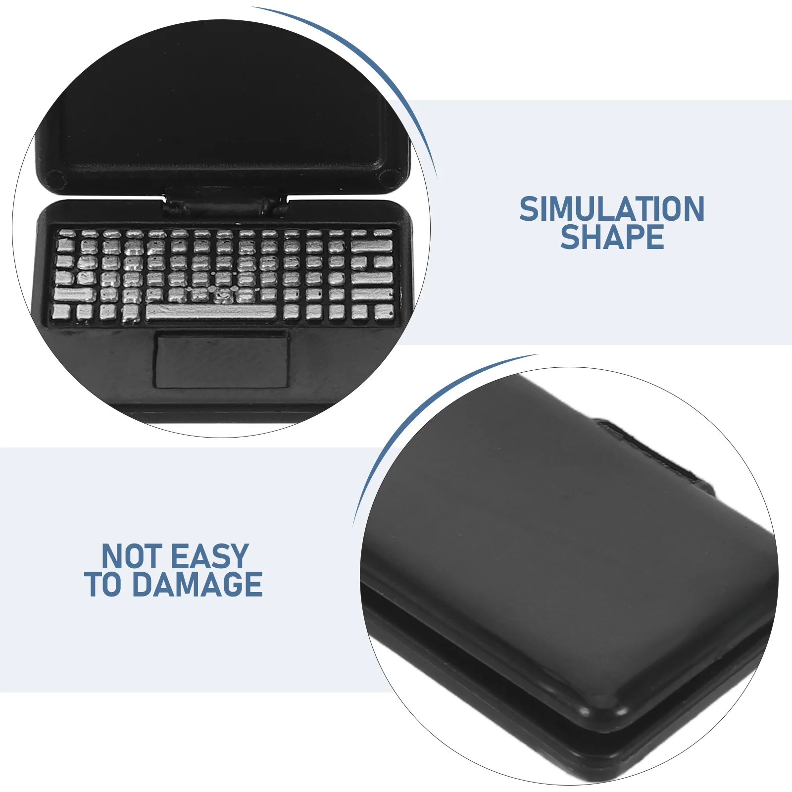 8 stuks miniatuur laptop voor poppenhuis realistische opvouwbare computer educatief fantasiespel accessoire om technisch interesse te ontwikkelen