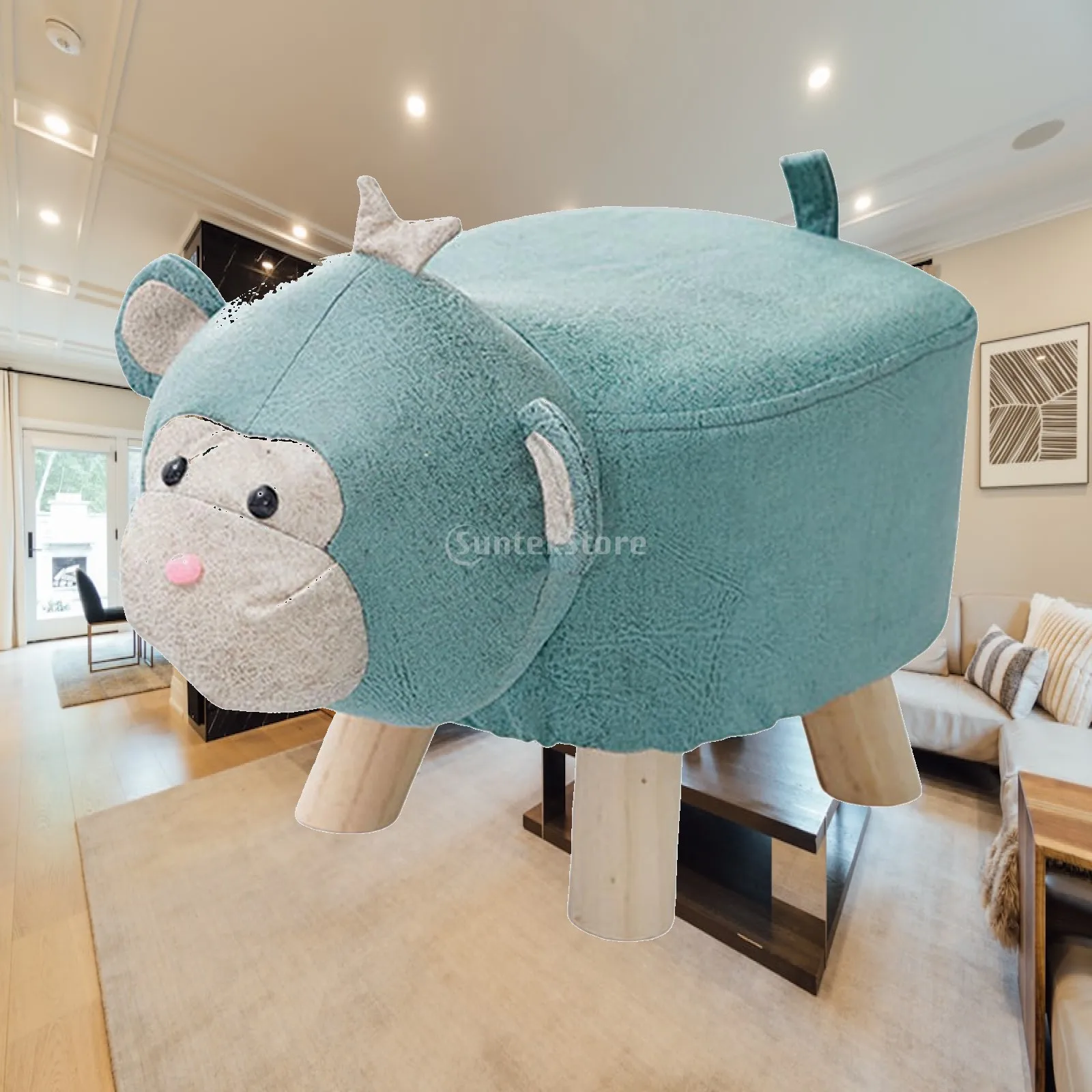 children-cartoon-elephant-footrest-stool-padded-seat-solid-wood-ottoman-small-chair-bench-for-bedroom-play-area