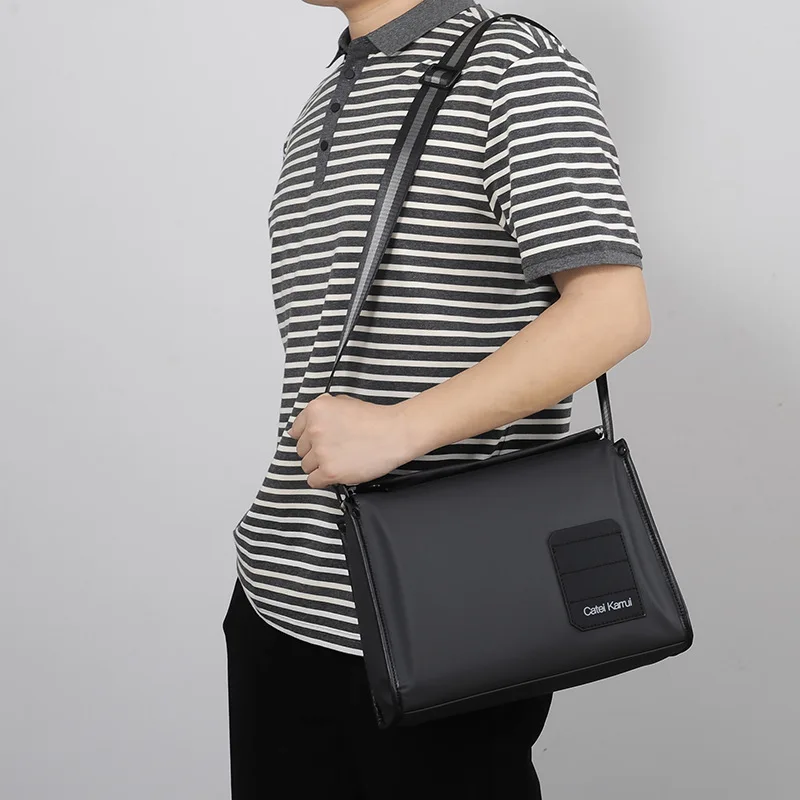 Fashionable Bag Large Capacity Single Shoulder Crossbody Backpack Waterproof Oxford Cloth Men's Trendy Canvas Luxury Men Bag