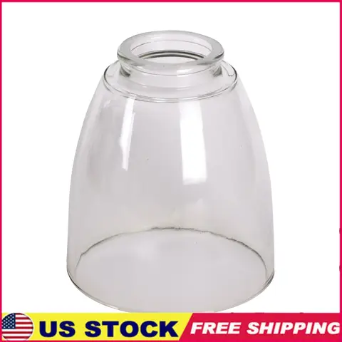 Clear Glass Ceiling Fan Replacement Shade Universal Design Timeless Style Maximum Light Output Easy Installation Fits Various