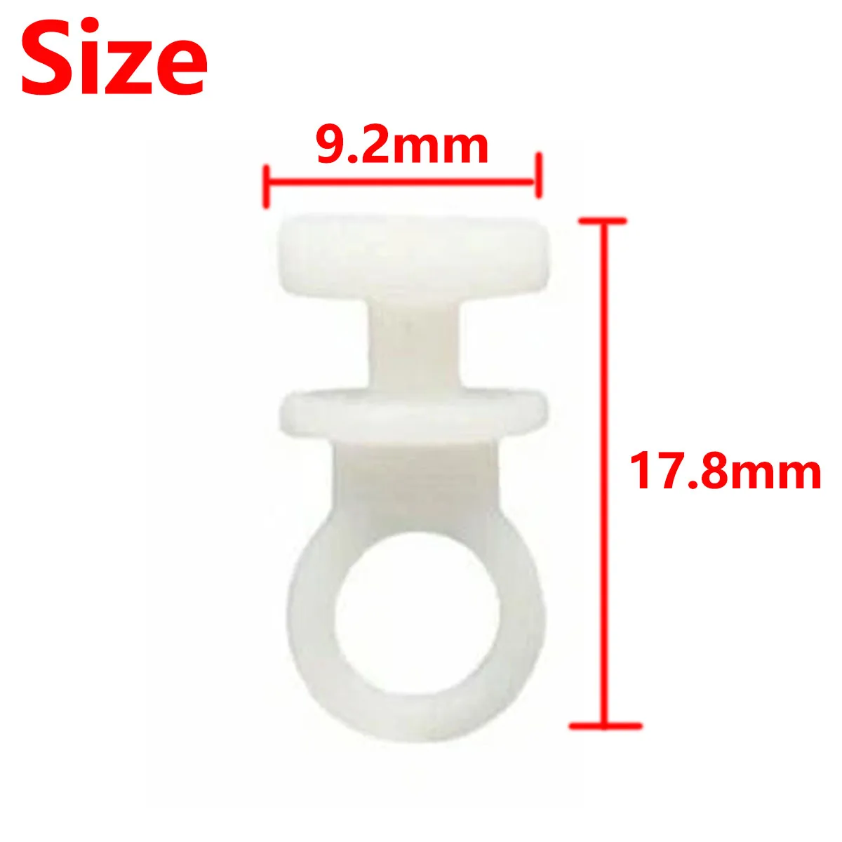 10/50/100Pcs Nylon Curtain Track Hooks Runner For Camper Van Motorhome Caravan Boat Car Track Wheel Curtain Rod Hook Hanging DIY view 2