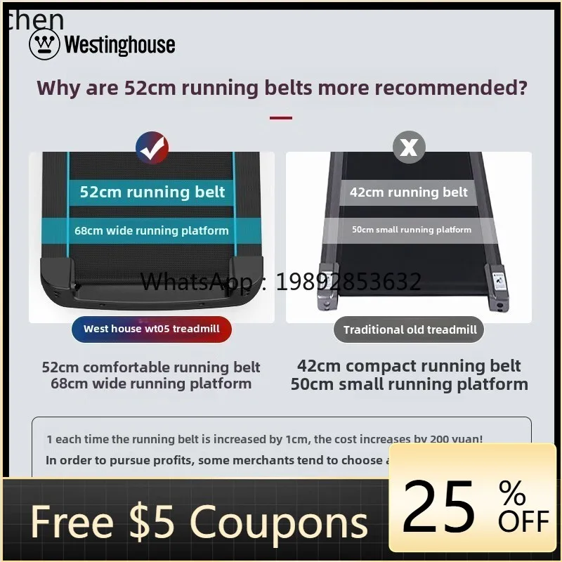 

JSS Treadmill Indoor Home Electronics Small Folding Walking Machine Home Silent Gym