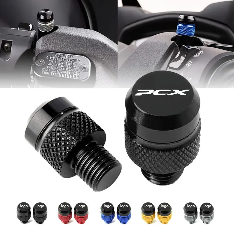 لهوندا PCX125 PCX150 PCX160 PCX 125 150 160 دراجة نارية CNC الرؤية الخلفية الجانب مرآة ثقب غطاء التوصيل الملحقات #1