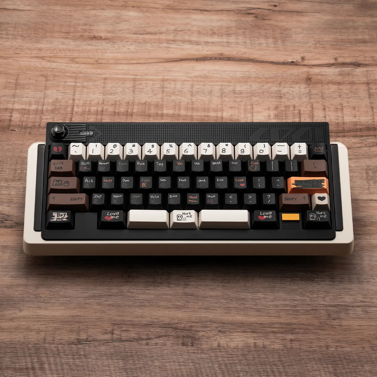Custom Retro Romance R3 Keycap Set Thick PBT Dye Sub OEM Height Fit Wooting 60HE MCHOSE ACE Magnetic Boards Third Party