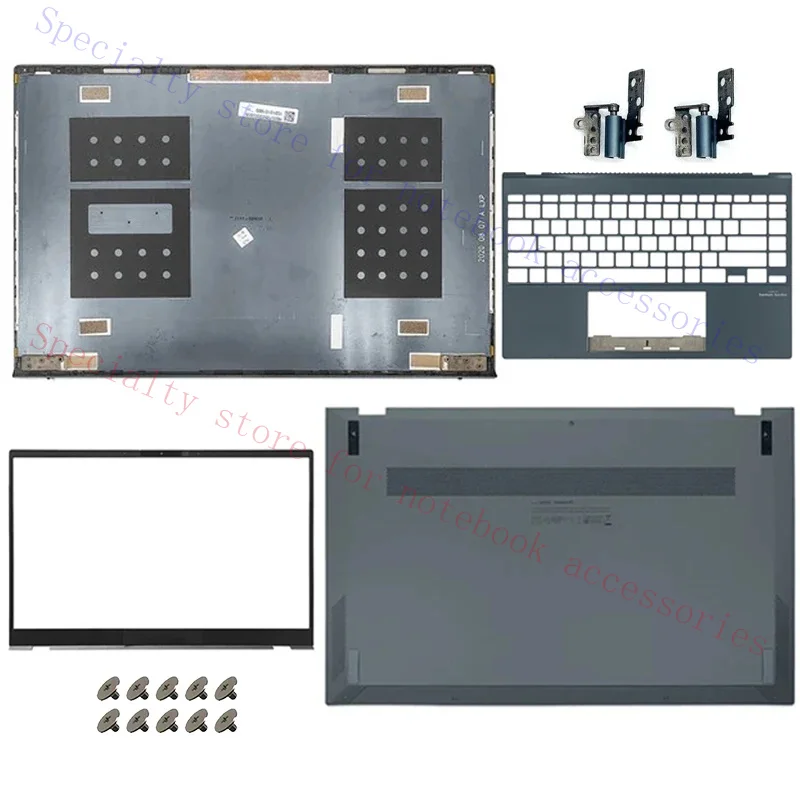 New Laptop Case for ASUS ZenBook 14 UX425 UX425J UX425JA U4700J LCD Back Cover Front Bezel Palmrest Top Upper Bottom Case Hinges