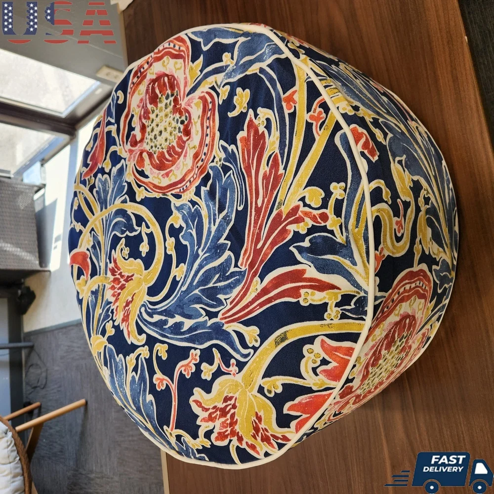 

Indoor Outdoor Inflatable Stool Ottoman Round Foot Rest Easy Clean Portable Accessory Camping Home Garden Relaxation