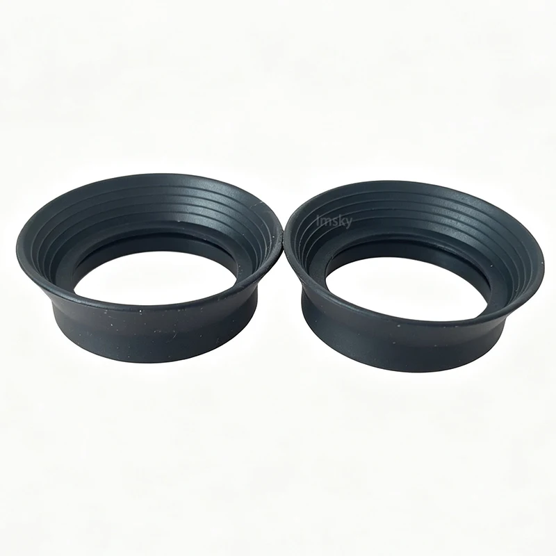 2er- und 10er-Pack Gummi-Augenmuscheln/Augenschutzkappen mit 28-33mm Innendurchmesser für Stereomikroskope, Ferngläser und Teleskope – Detail 2