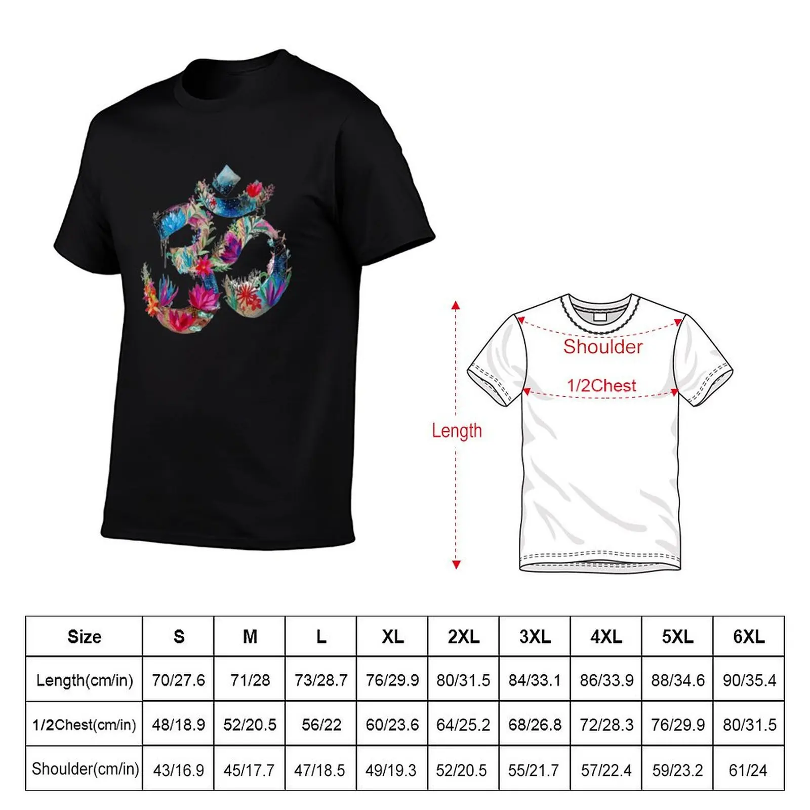 Yoga and flower T-Shirt Plus Size Simple Casual Top