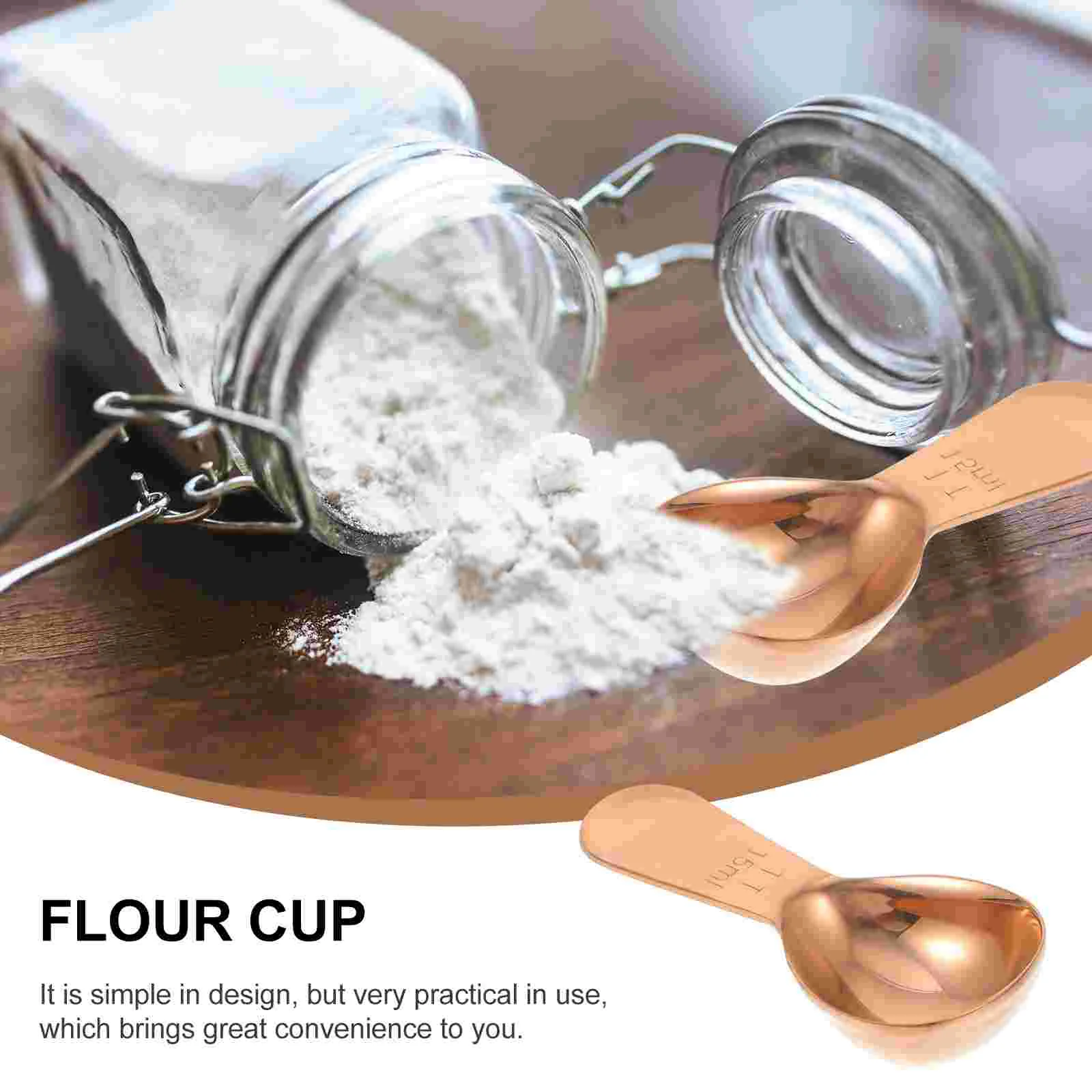 3 Pcs Coffee Measuring Spoon Powder Spoons Cups Kitchen Tool Stainless Steel Milk Scoop