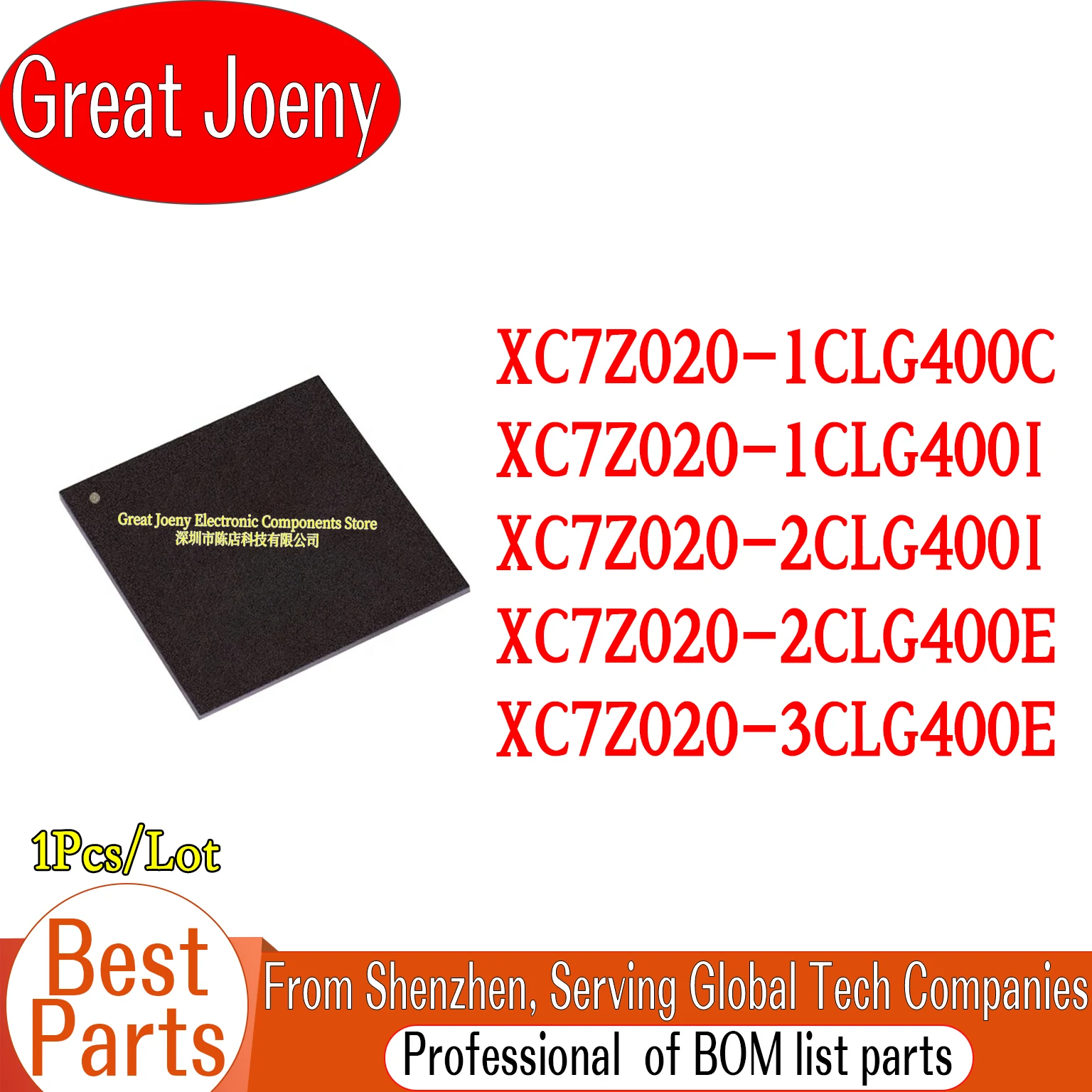 

100% New Original XC7Z020-1CLG400C XC7Z020-1CLG400I XC7Z020-2CLG400I XC7Z020-2CLG400E XC7Z020-3CLG400E IC Chipset BGA-400