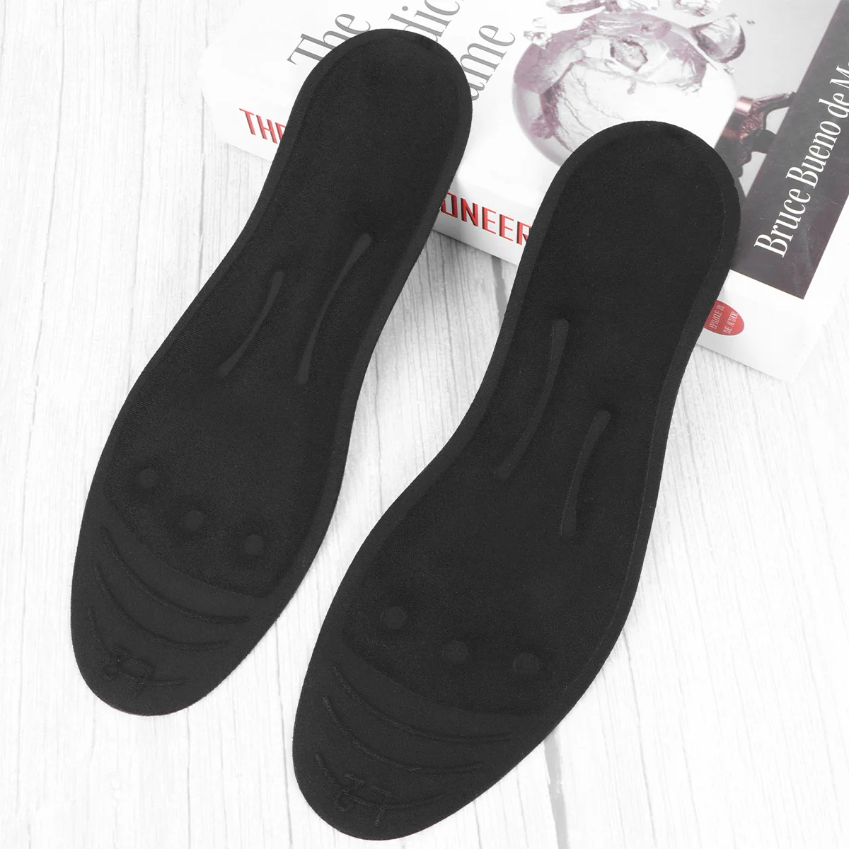 1 Pair Shockproof Gel Insoles Size L For Men Women Liquid Glycerin Massaging Insoles Arch Support Pain Relief For Heel Spur