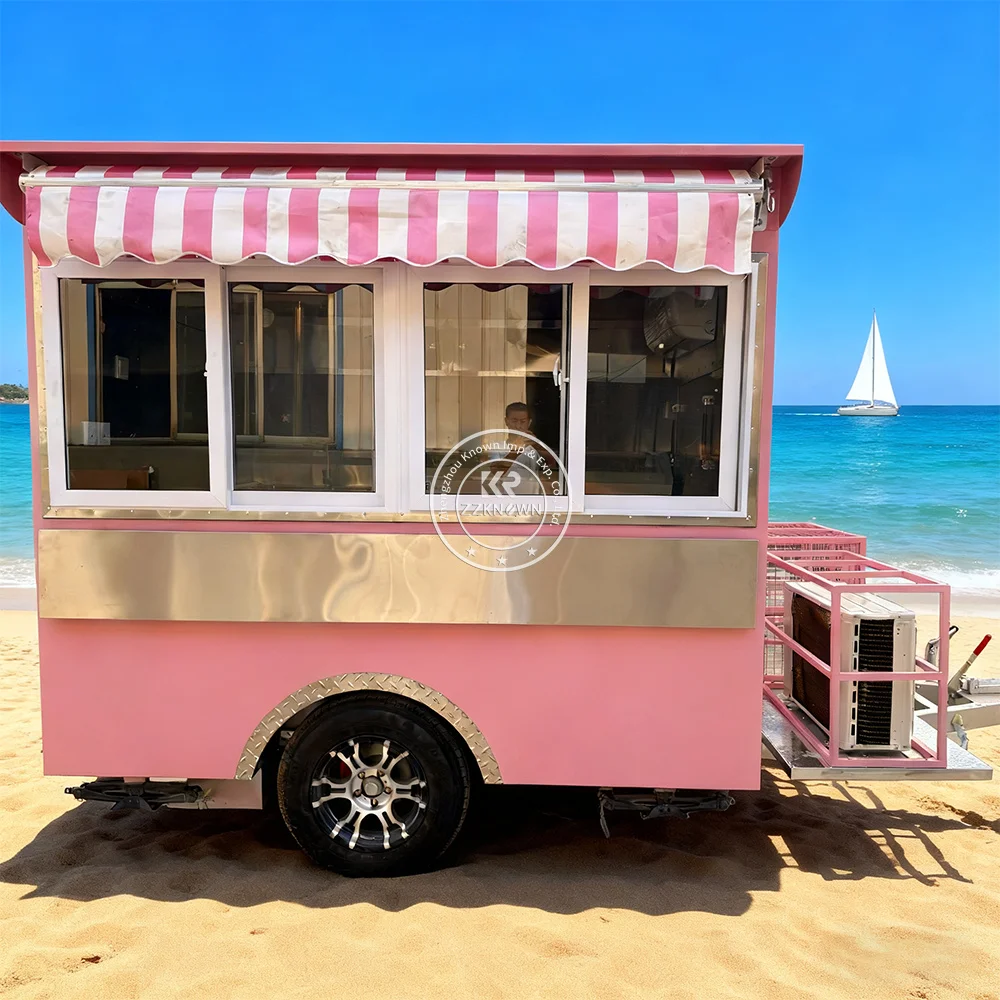 

DOT CE Certificate Food Trailer Custom Concession Trailer Food Trucks Mobile Food Trailer with Full Kitchen