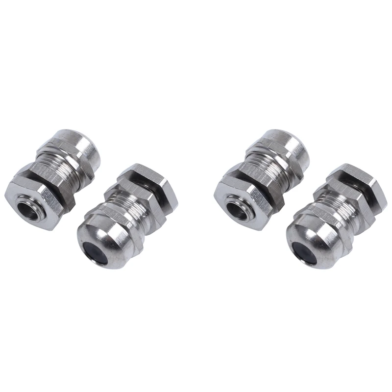 Promotion! 4 Pieces M8 Waterproof Disengagement Cable Gland For 2-5Mm Cable Wire