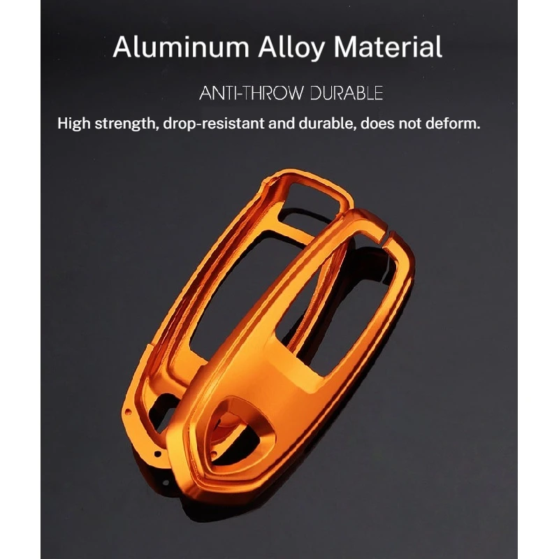 Car Key Cover Aluminum Alloy CNC Protection Shell Smart Remote Control Fob Case For Lamborghini URUS 2018 2019 2020 Accessories